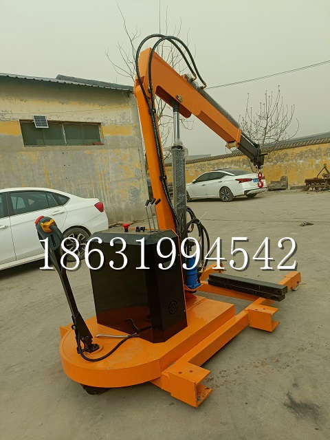 涉县自卸车厢随车吊 自制轮式四不像起重机 四驱平板吊 5吨 贵盛